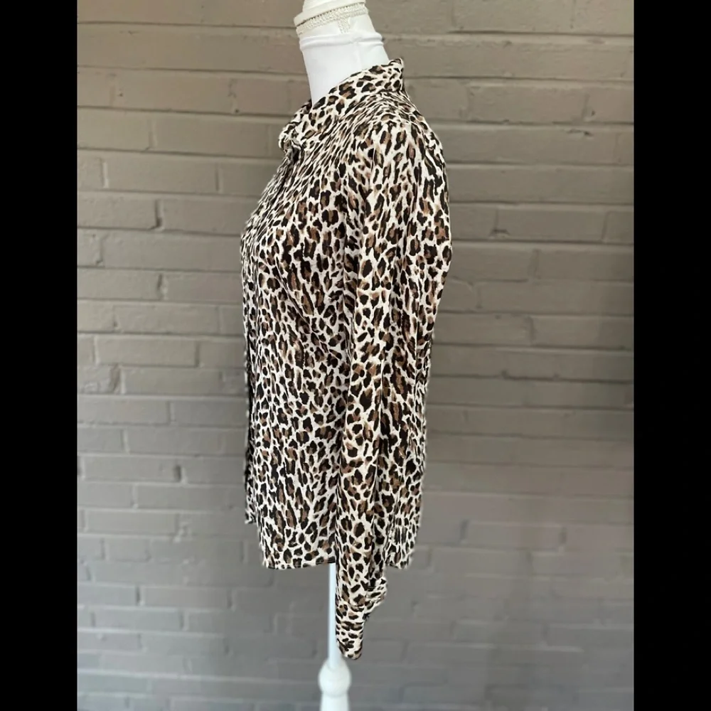 J.Crew  Cotton Animal Print button down M